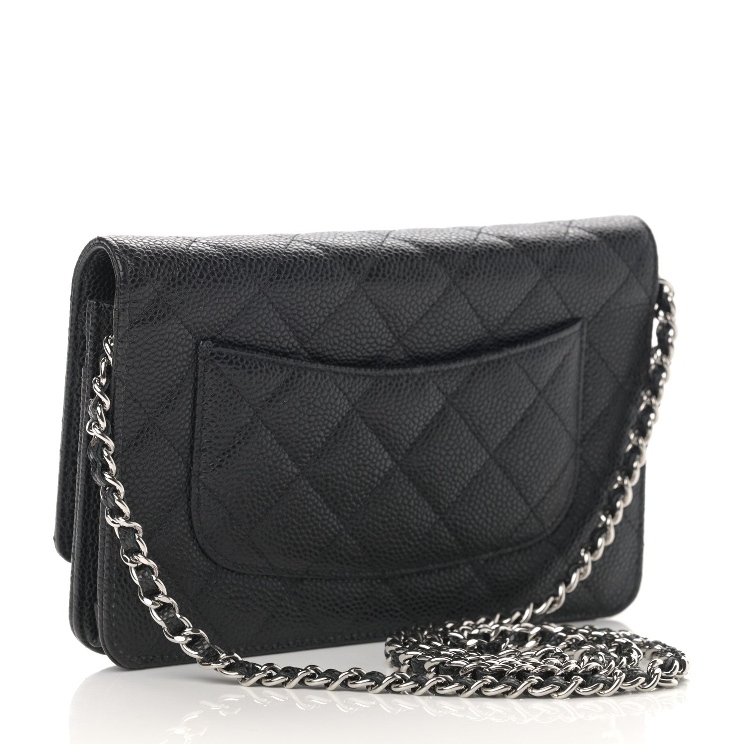Chanel Caviar Quilted Wallet On Chain WOC Black 3 of 13
