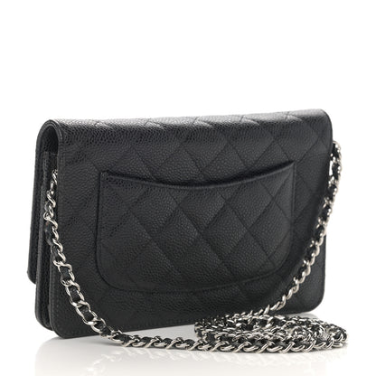 Chanel Caviar Quilted Wallet On Chain WOC Black 3 of 13