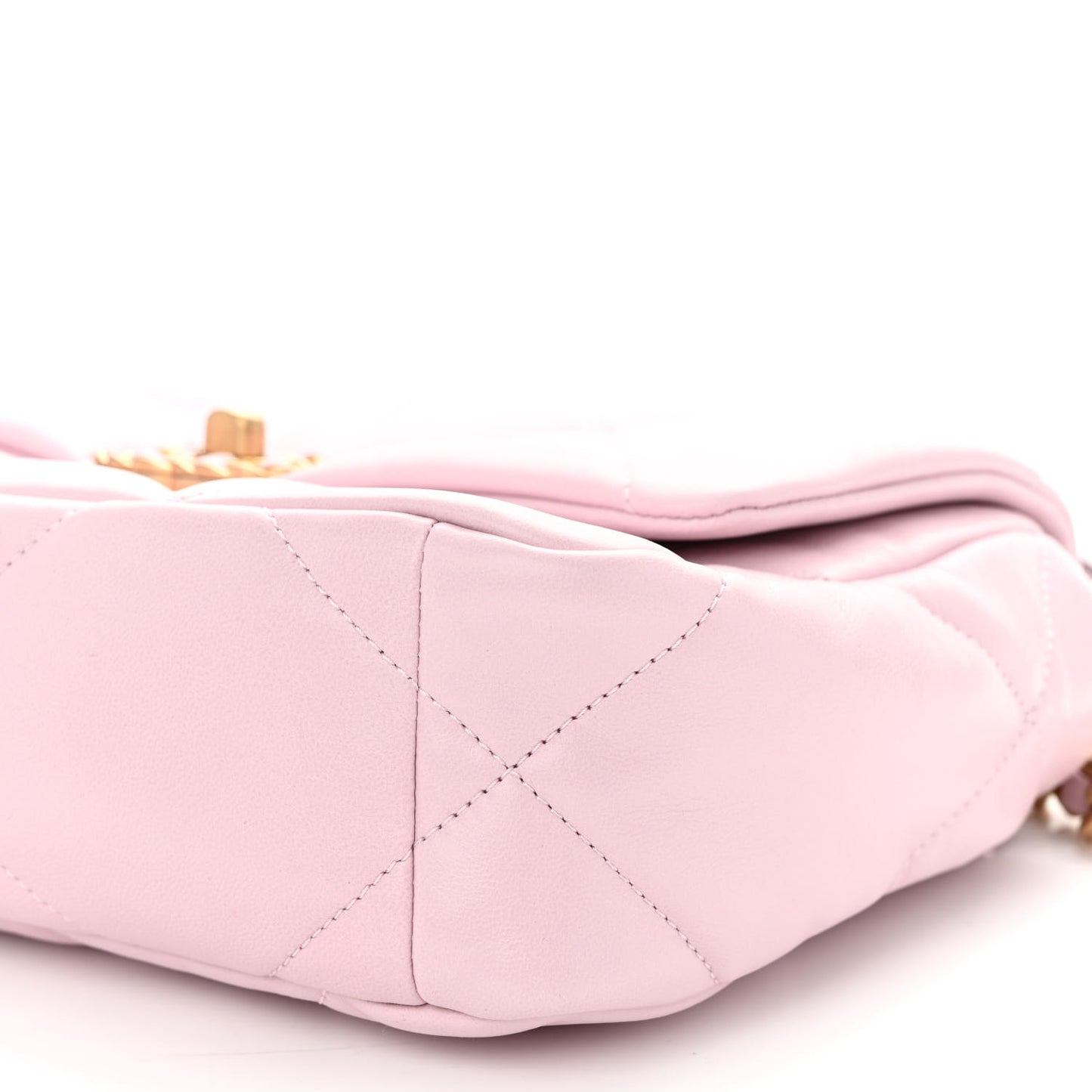 Lambskin Quilted Medium Chanel 19 Flap Light Pink