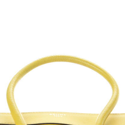 Celine Drummed Calfskin Micro Luggage Citron 13 of 19