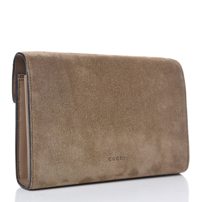 Gucci Suede Mini Dionysus Chain Wallet Beige 3 of 9