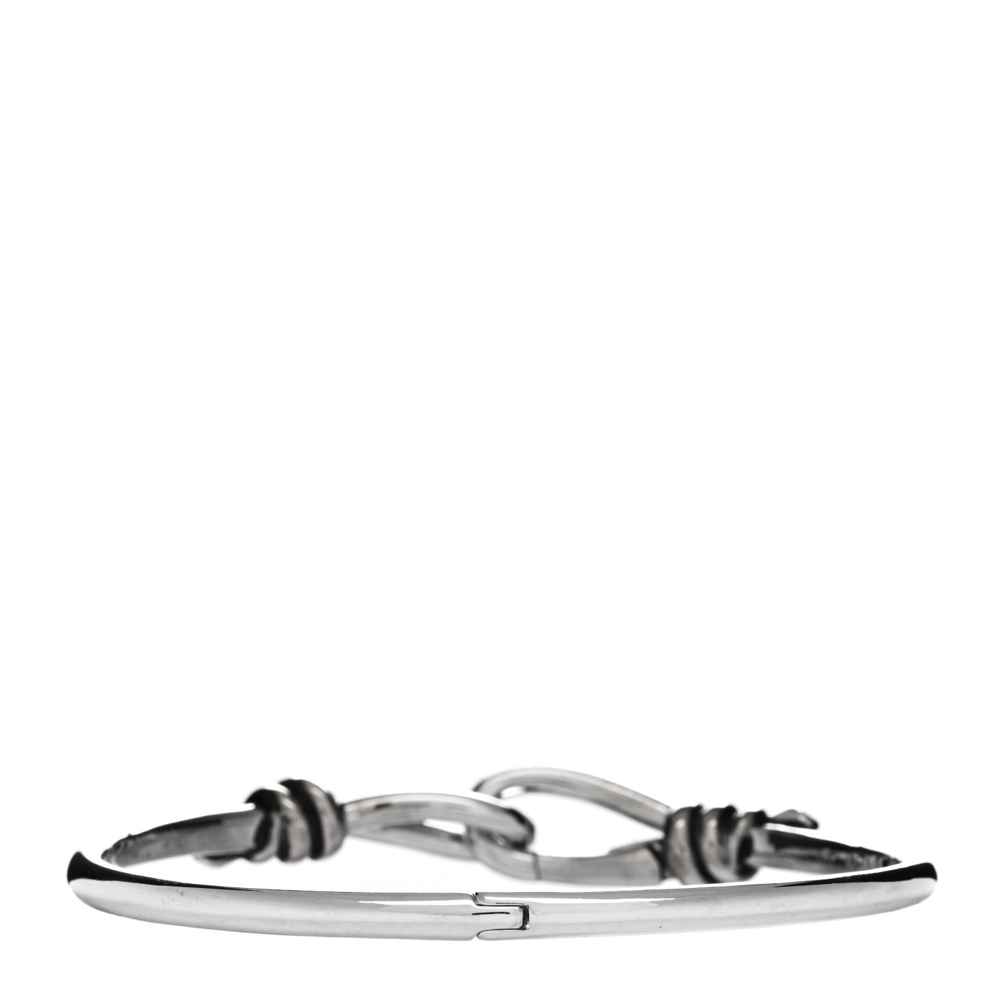 Sterling Silver Paloma Picasso Knot Hinged Bangle Bracelet