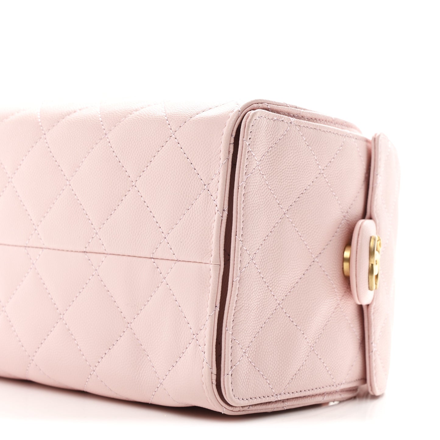 Caviar Quilted Small Chanel 25 Handbag Light Pink