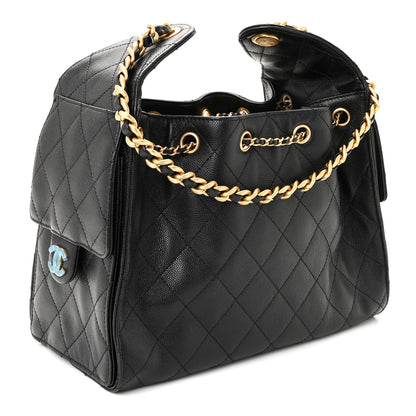 Chanel Caviar Quilted Small Chanel 25 Handbag Black 4 of 17