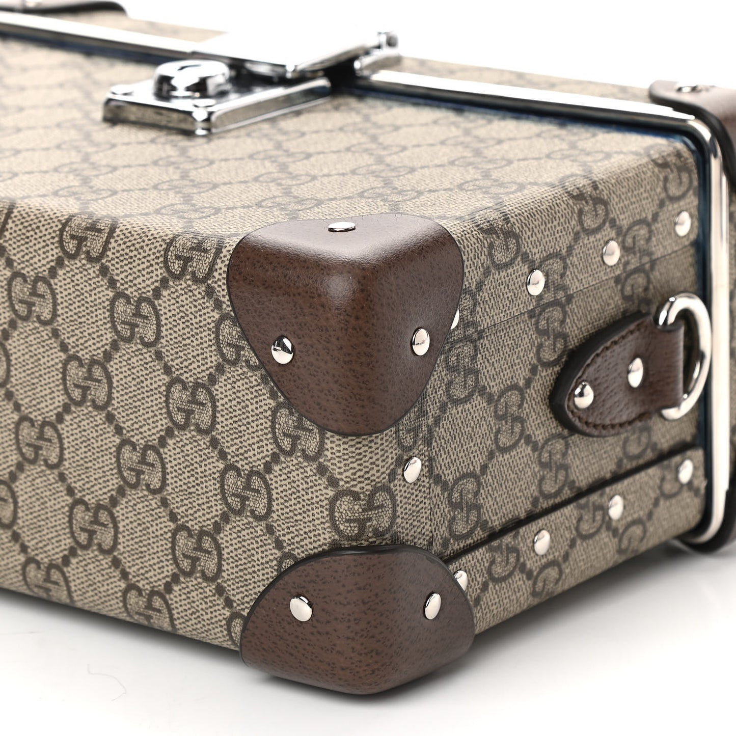 GG Supreme Monogram Globe-Trotter Beauty Case Brown
