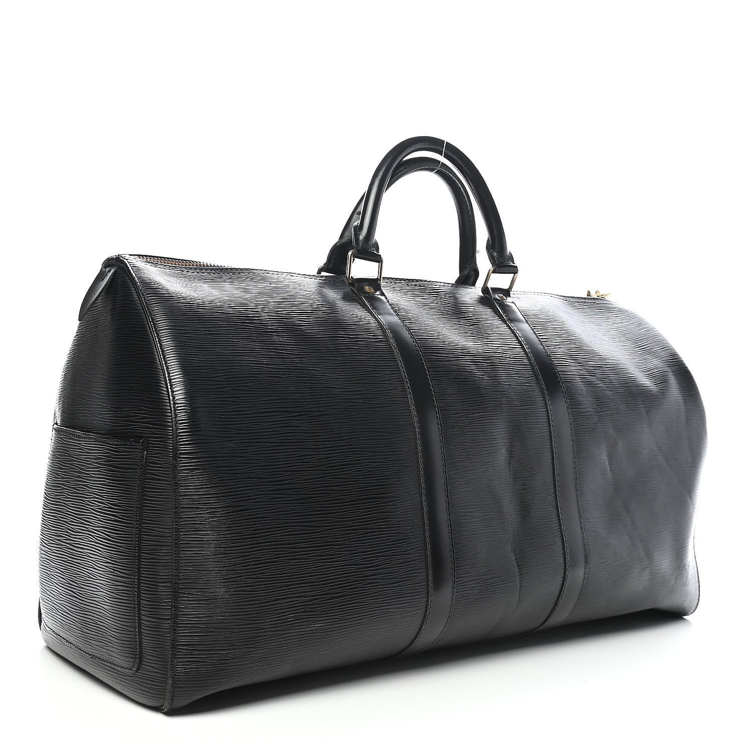Louis Vuitton Epi Keepall 50 Black 2 of 8