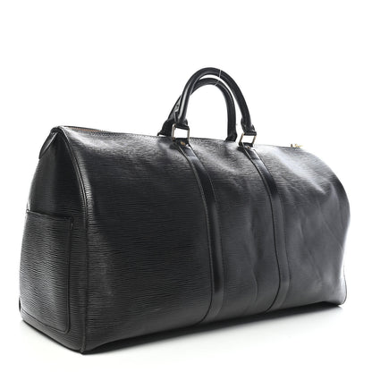 Louis Vuitton Epi Keepall 50 Black 2 of 8