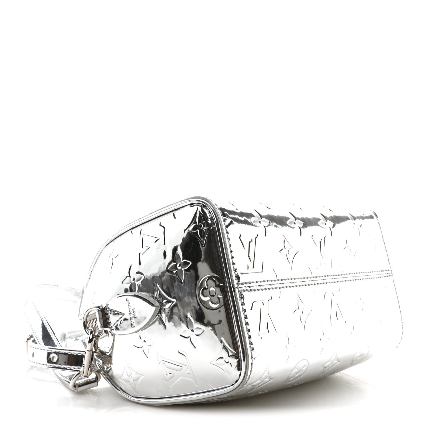 Louis Vuitton Monogram Miroir Speedy Bandouliere 20 Silver 4 of 9