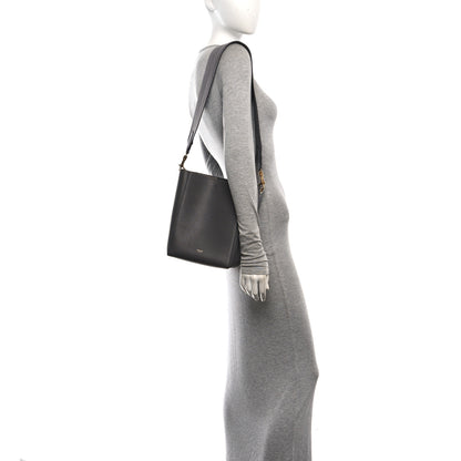 Celine Soft Grained Calfskin Small Sangle Bucket Bag Kohl 2 of 9