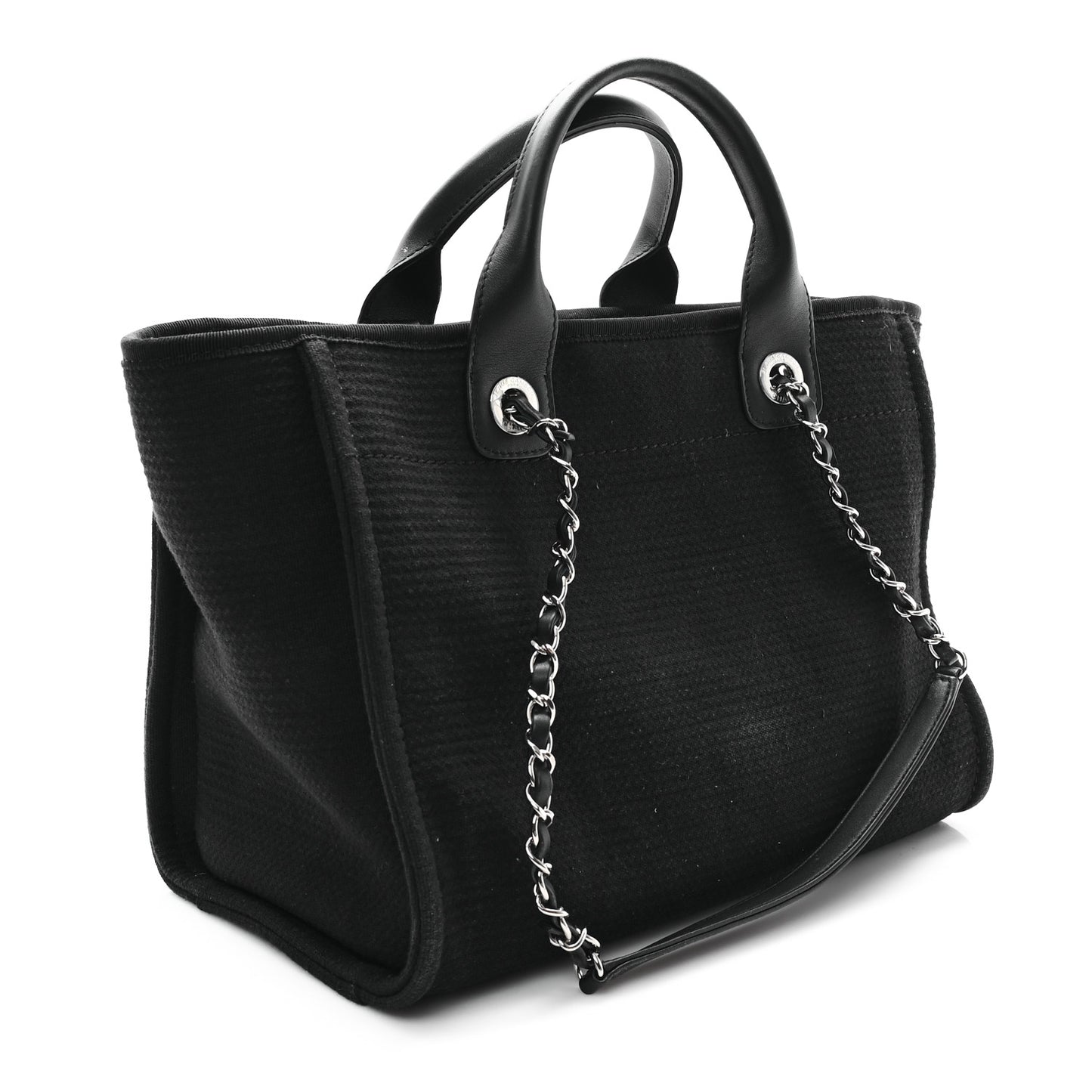 Mixed Fibers Small Deauville Tote Black