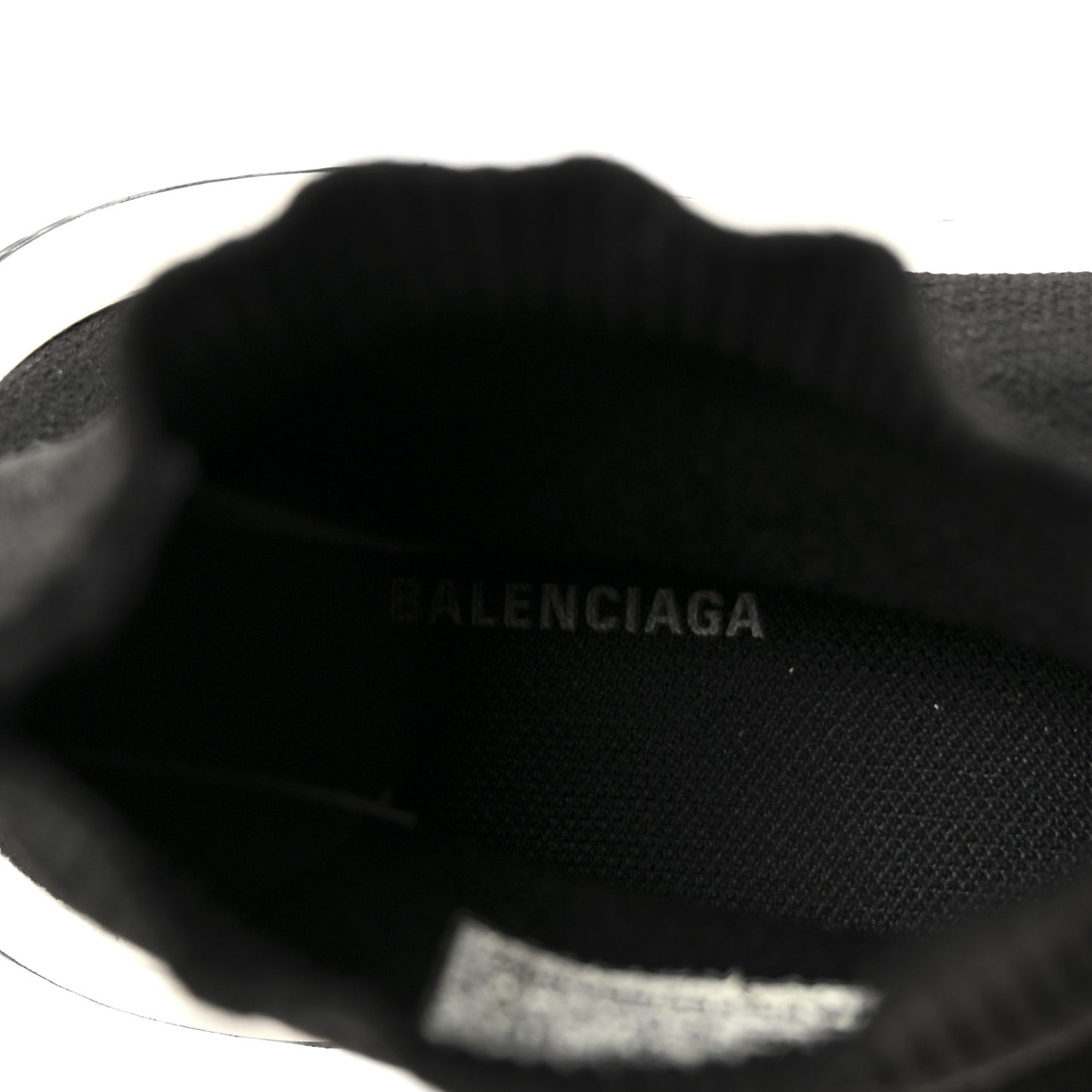 Neoprene Knit Womens Speed Sneakers 38 Black White