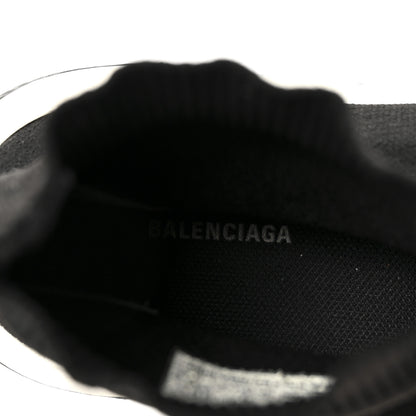 Balenciaga Neoprene Knit Womens Speed Sneakers 38 Black White 8 of 9