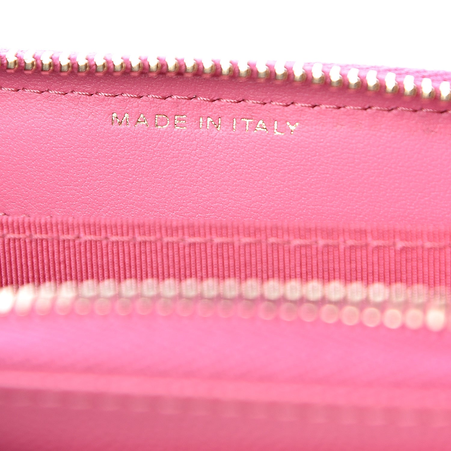Chanel Caviar Quilted Zip Coin Purse Pink 7 of 9