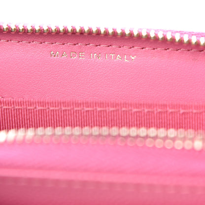 Chanel Caviar Quilted Zip Coin Purse Pink 7 of 9