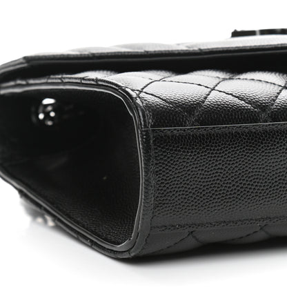 Saint Laurent Grain De Poudre Textured Mixed Matelasse Triquilt Small Monogram Satchel Black 9 of 10