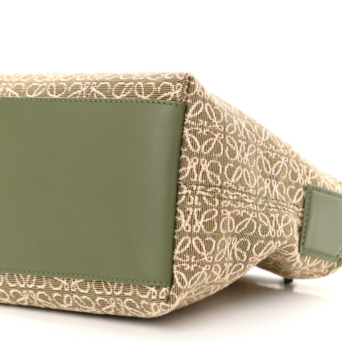 Jacquard Anagram Calfskin Small Cubi Bag Avocado Green