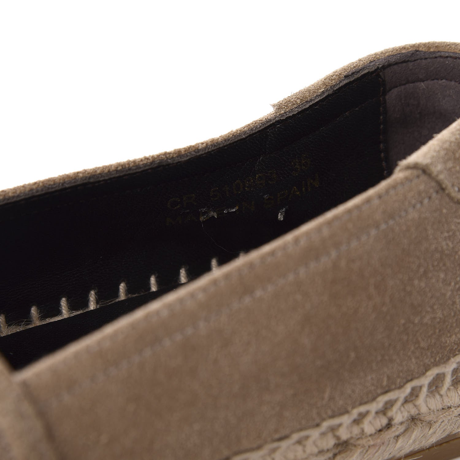 Saint Laurent Suede Espadrilles 35 Rose Antique 9 of 9