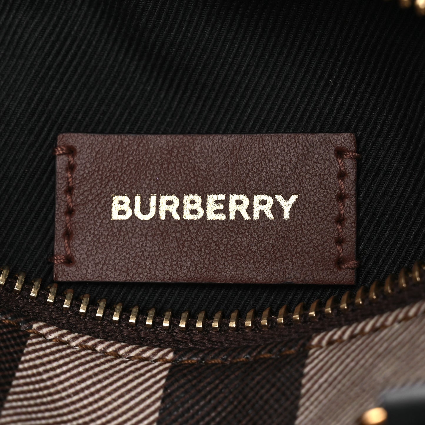 E-canvas Check Mini Bowling Bag Dark Birch Brown