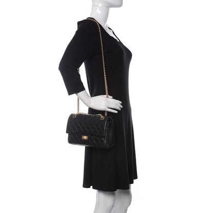 Chanel Aged Calfskin Quilted 2.55 Reissue 225 Flap Black 2 of 15