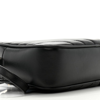 Saint Laurent Calfskin Matelasse Monogram Lou Camera Bag Black 9 of 13