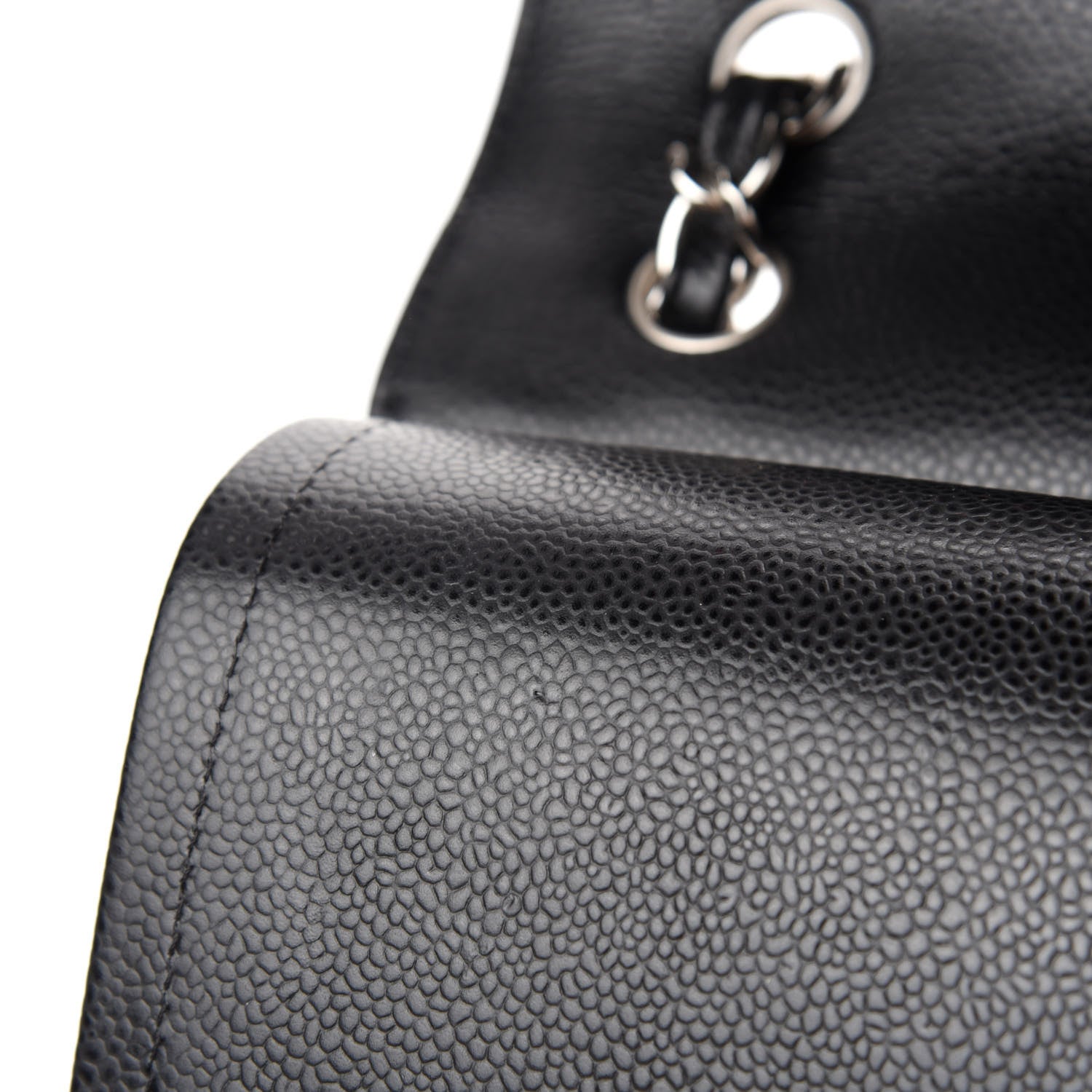 Chanel Caviar Quilted Jumbo Double Flap Black 8 of 13