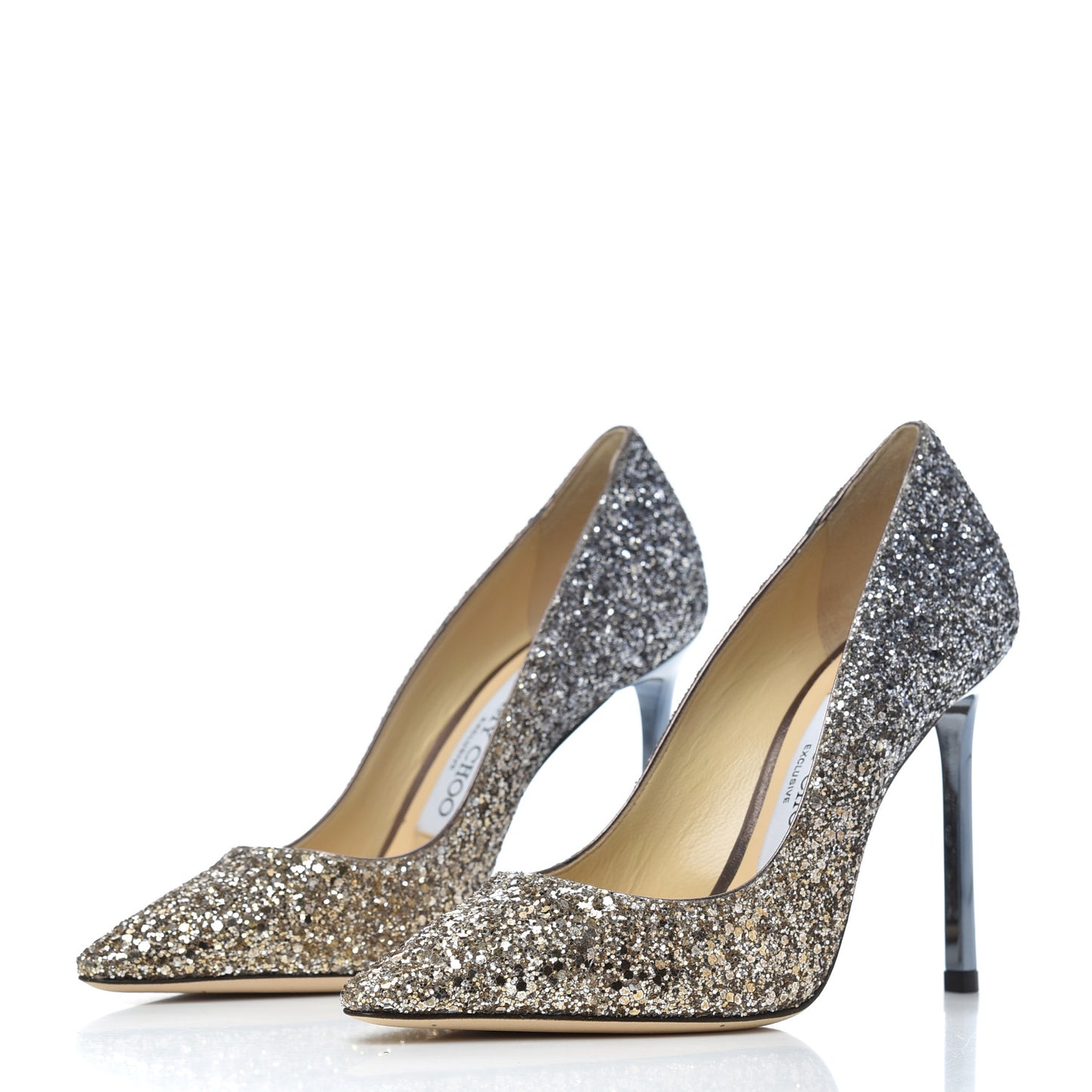 Coarse Glitter Romy 100 Pumps 34 Antique Gold
