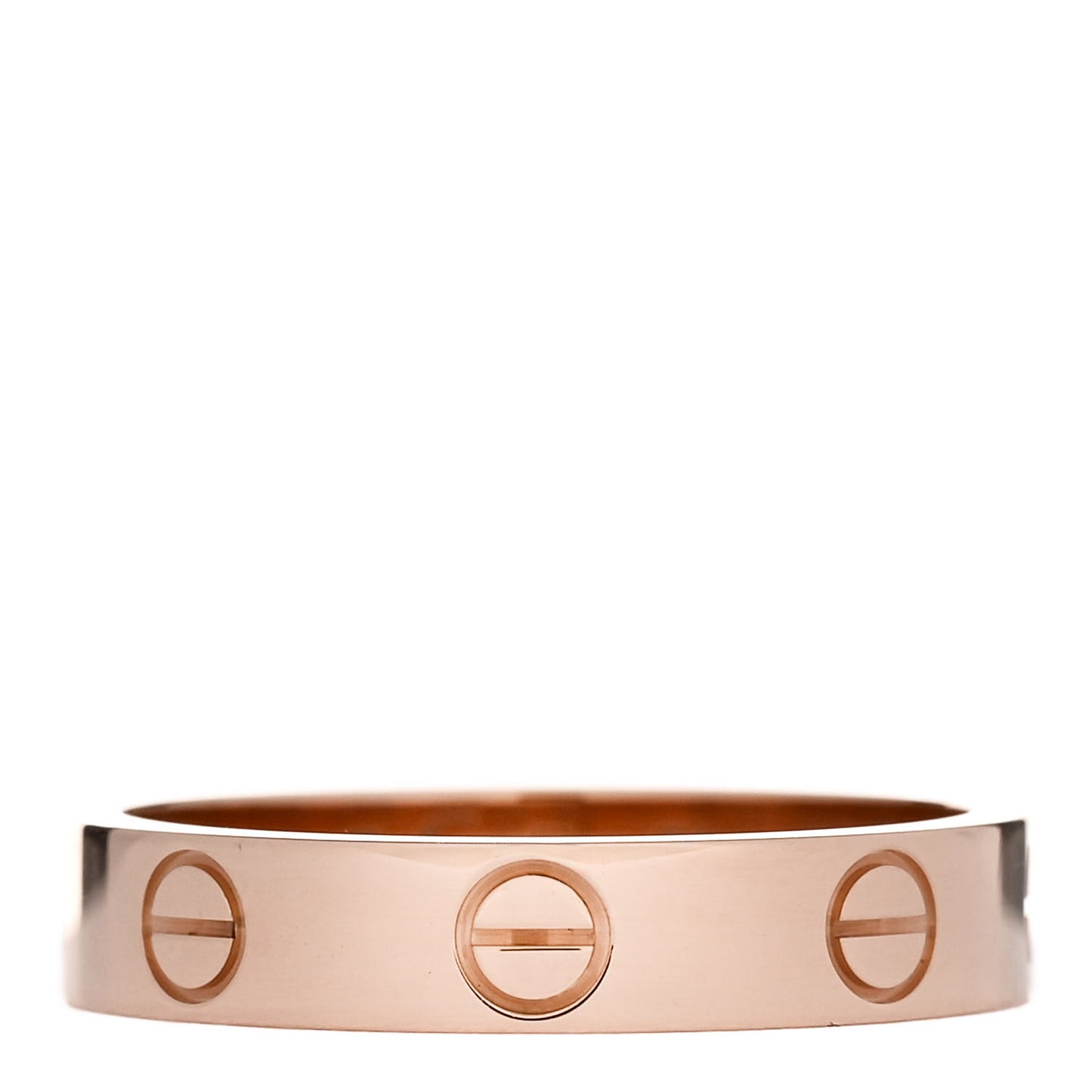 18K Pink Gold 3.5mm LOVE Wedding Band Ring 51 5.75