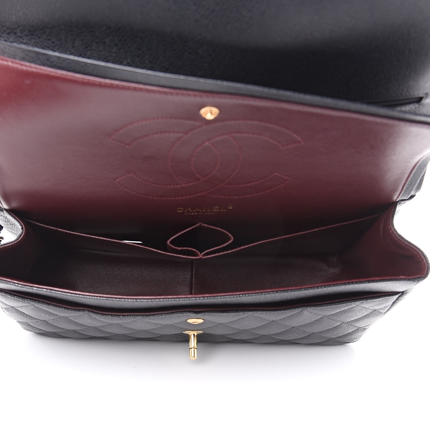 Chanel Caviar Quilted Jumbo Double Flap Black 5 of 11