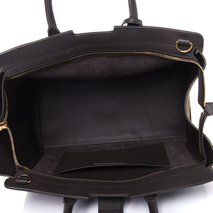 Saint Laurent Calfskin Suede Small Monogram Downtown Cabas Earth 6 of 12