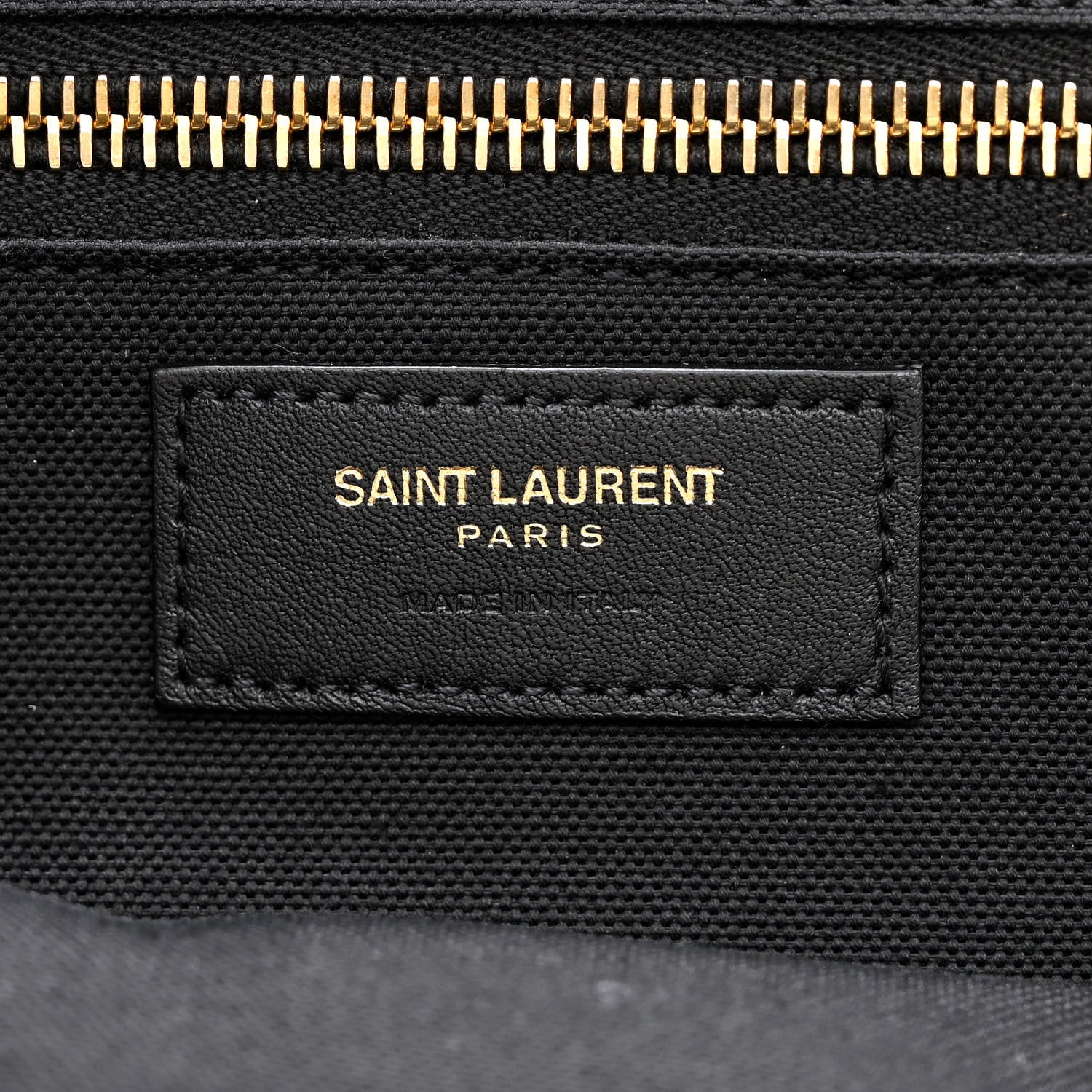 Saint Laurent Embroidered Cotton Linen Rive Gauche Noe Tote Natural Black 6 of 10