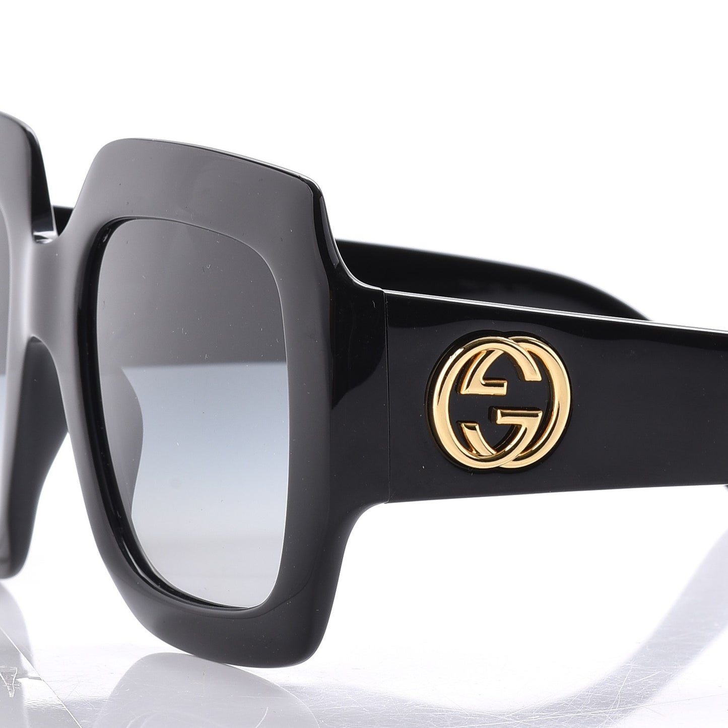 Acetate Square Frame Sunglasses GG0053S Black