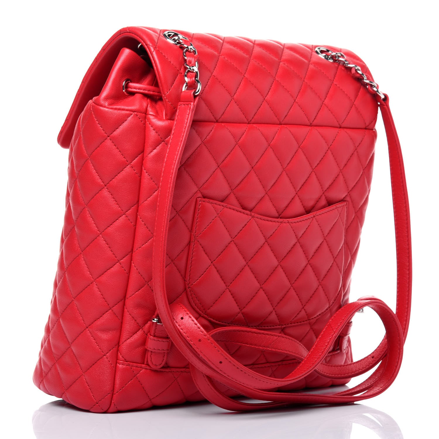 Chanel Lambskin Quilted Large Urban Spirit Backpack Red 2 of 13