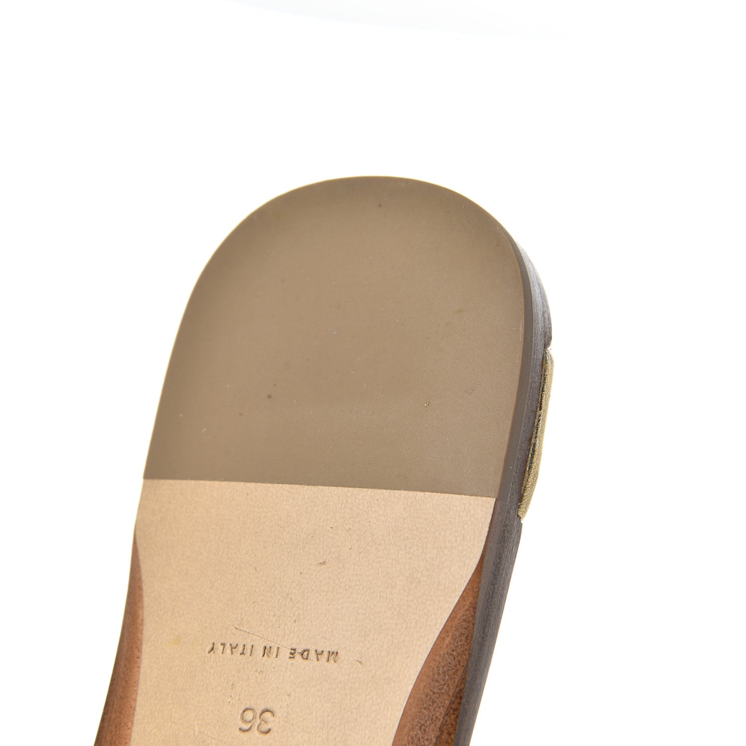 Bottega Veneta Laminated Nappa Intrecciato Squared Toe Flat Sandals 36 Gold 10 of 15