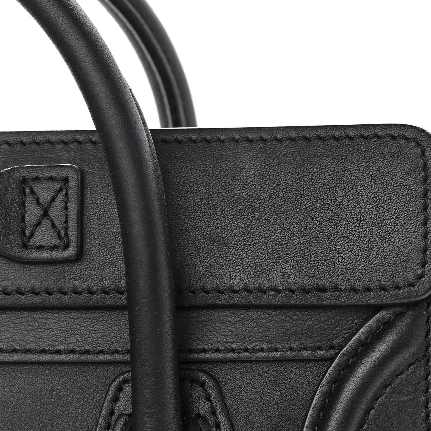 Smooth Calfskin Nano Luggage Black