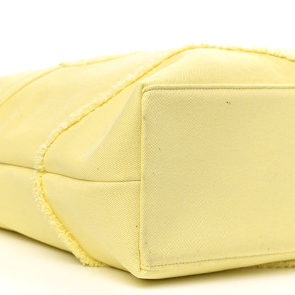 Chanel Denim Chevron Coco Tote Yellow 8 of 10