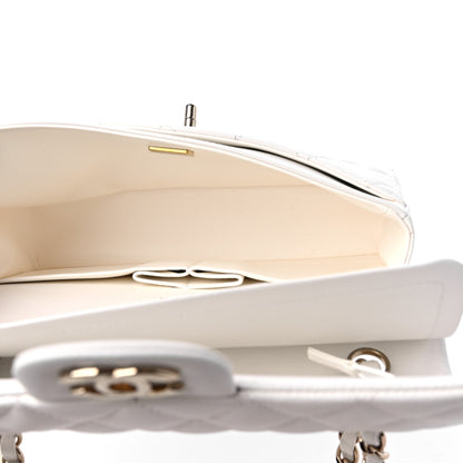 Chanel Caviar Quilted Small Double Flap White 5 of 10