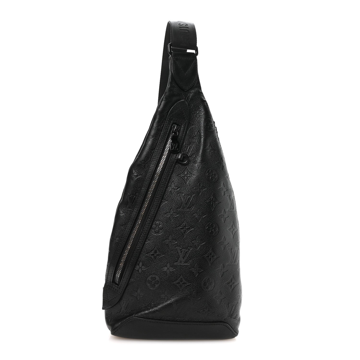 Louis Vuitton Calfskin Shadow Monogram Duo Slingbag Black 1 of 11