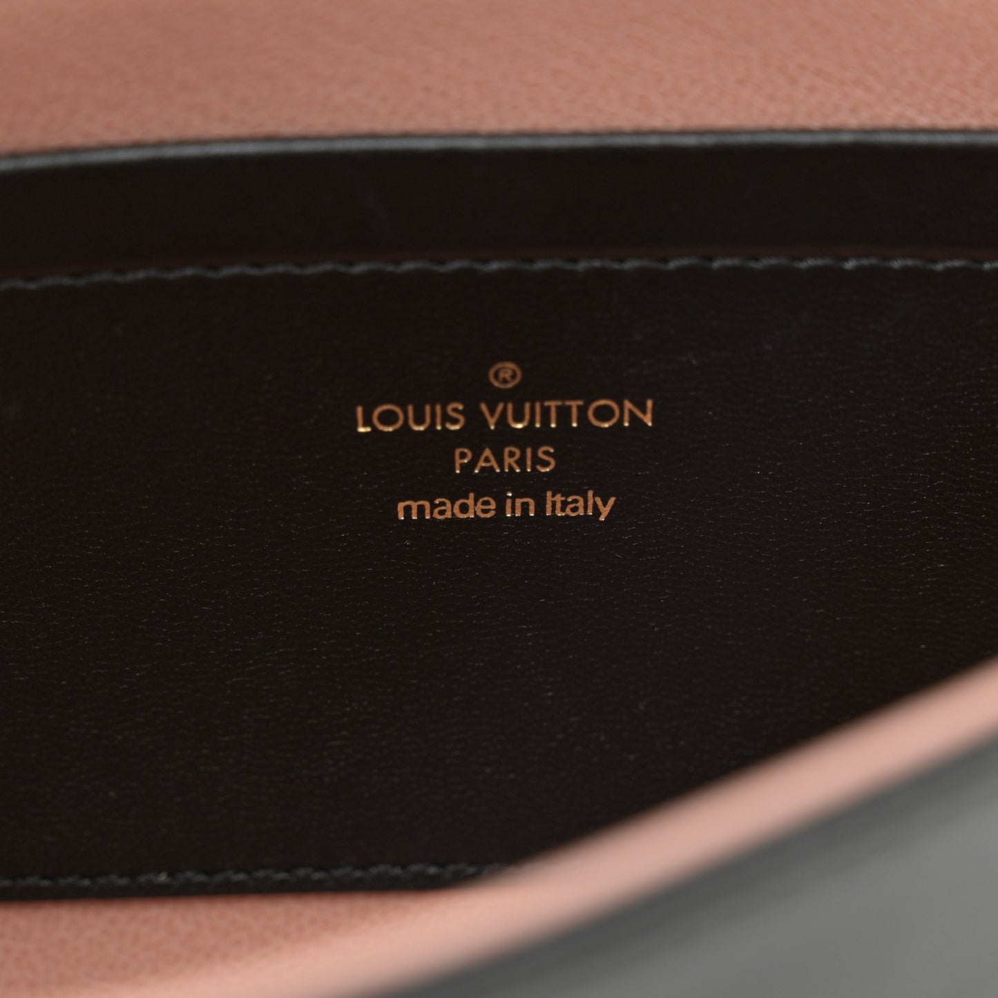 Lambskin Embossed Monogram Pochette Coussin Black