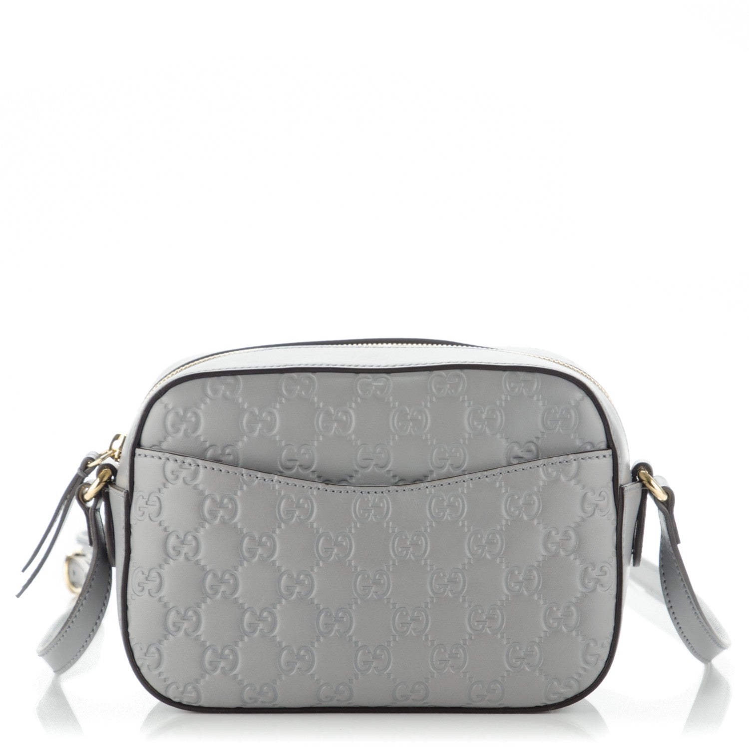 Gucci Guccissima Signature Small Camera Bag Deep Grey 1 of 7