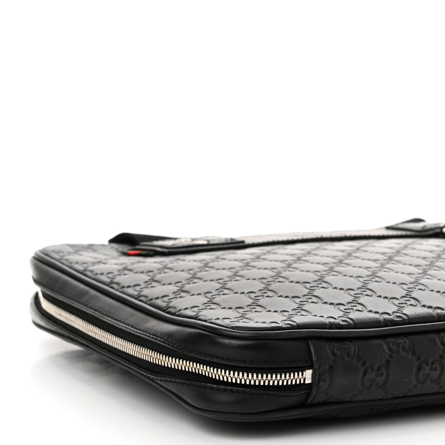 Gucci Guccissima Laptop Briefcase Black 9 of 10