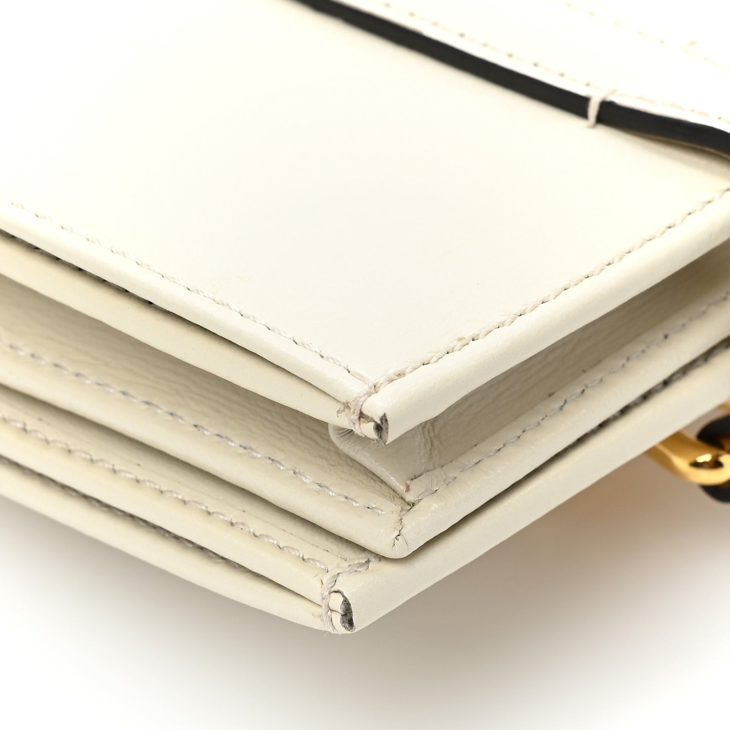 Calfskin Jackie 1961 Card Case Mystic White