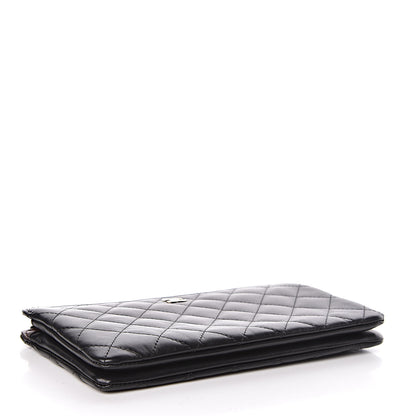 Chanel Lambskin Quilted Small Zipped Pouch Black 4 of 9
