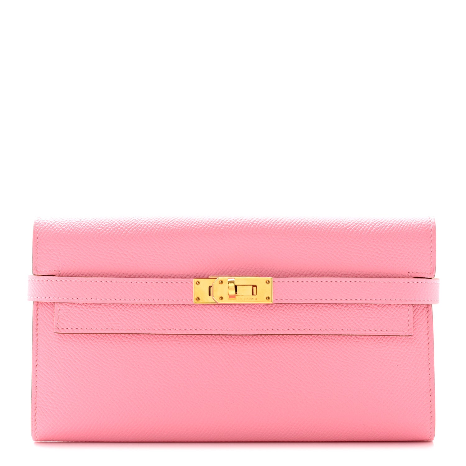 Hermes Epsom Kelly Longue Wallet Rose Confetti 1 of 10