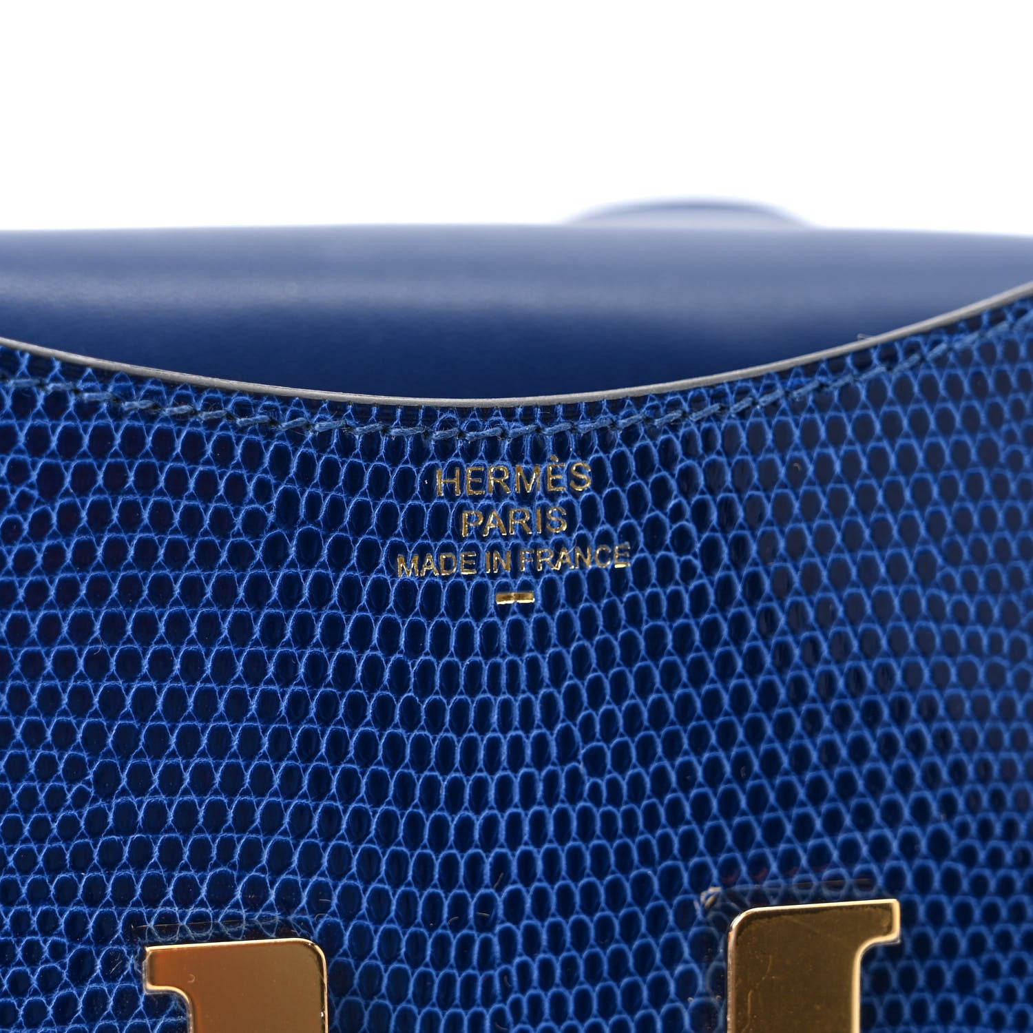 Hermes Lizard Constance Slim Wallet Bleu Saphir 7 of 8