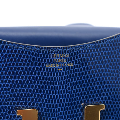 Hermes Lizard Constance Slim Wallet Bleu Saphir 7 of 8