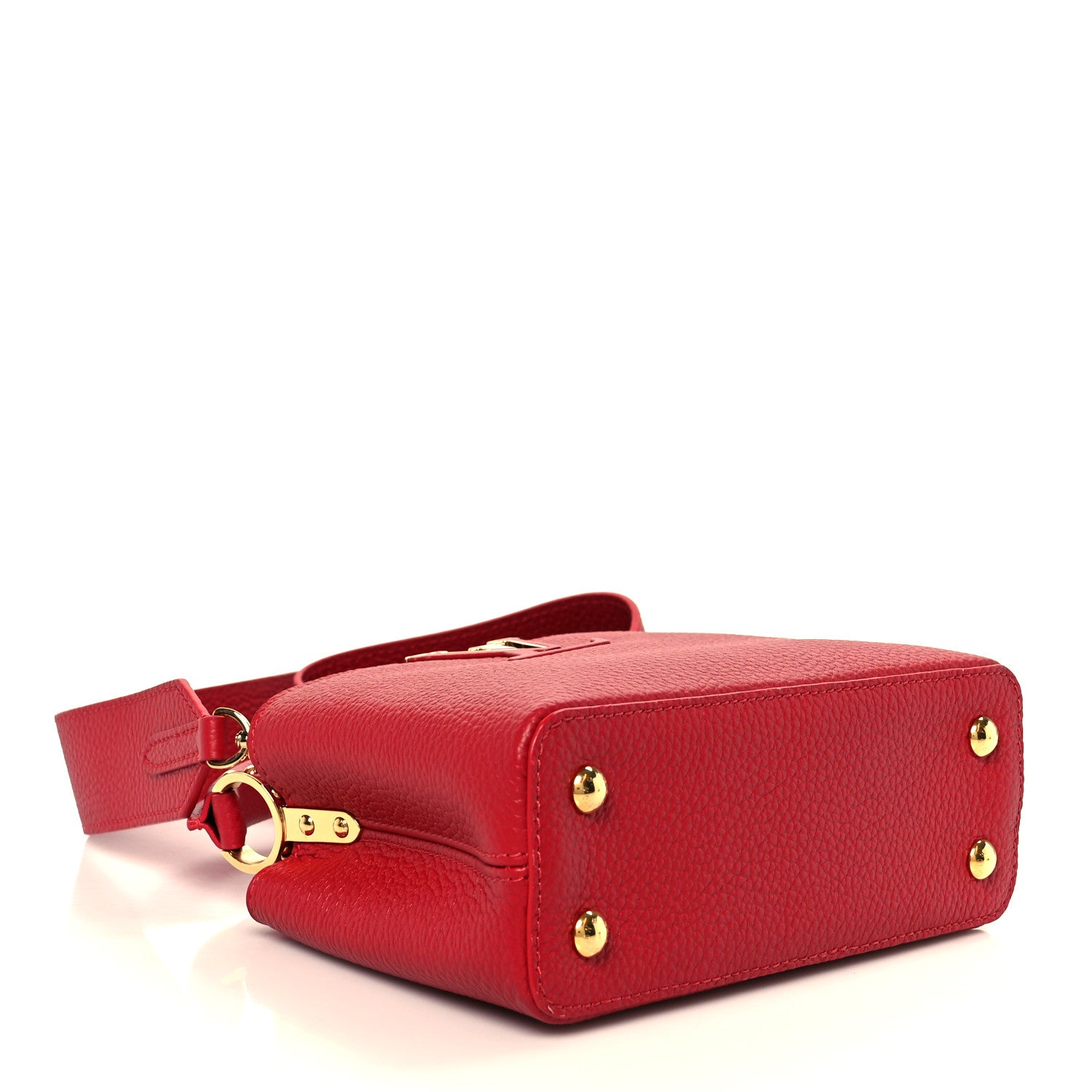 Louis Vuitton Taurillon Mini Capucines Scarlet 4 of 9