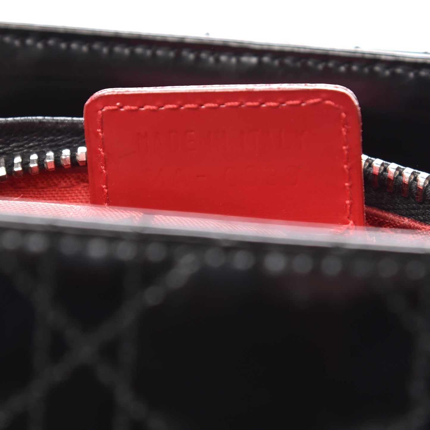 Patent Cannage Medium Lady Dior Black