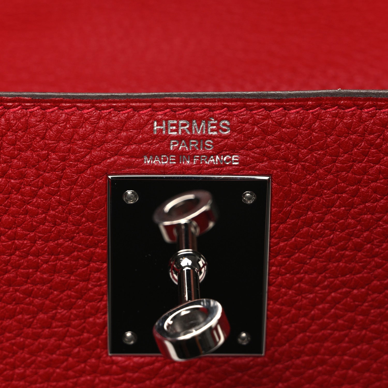 Hermes Togo Kelly Retourne 28 Rouge Casaque 6 of 10