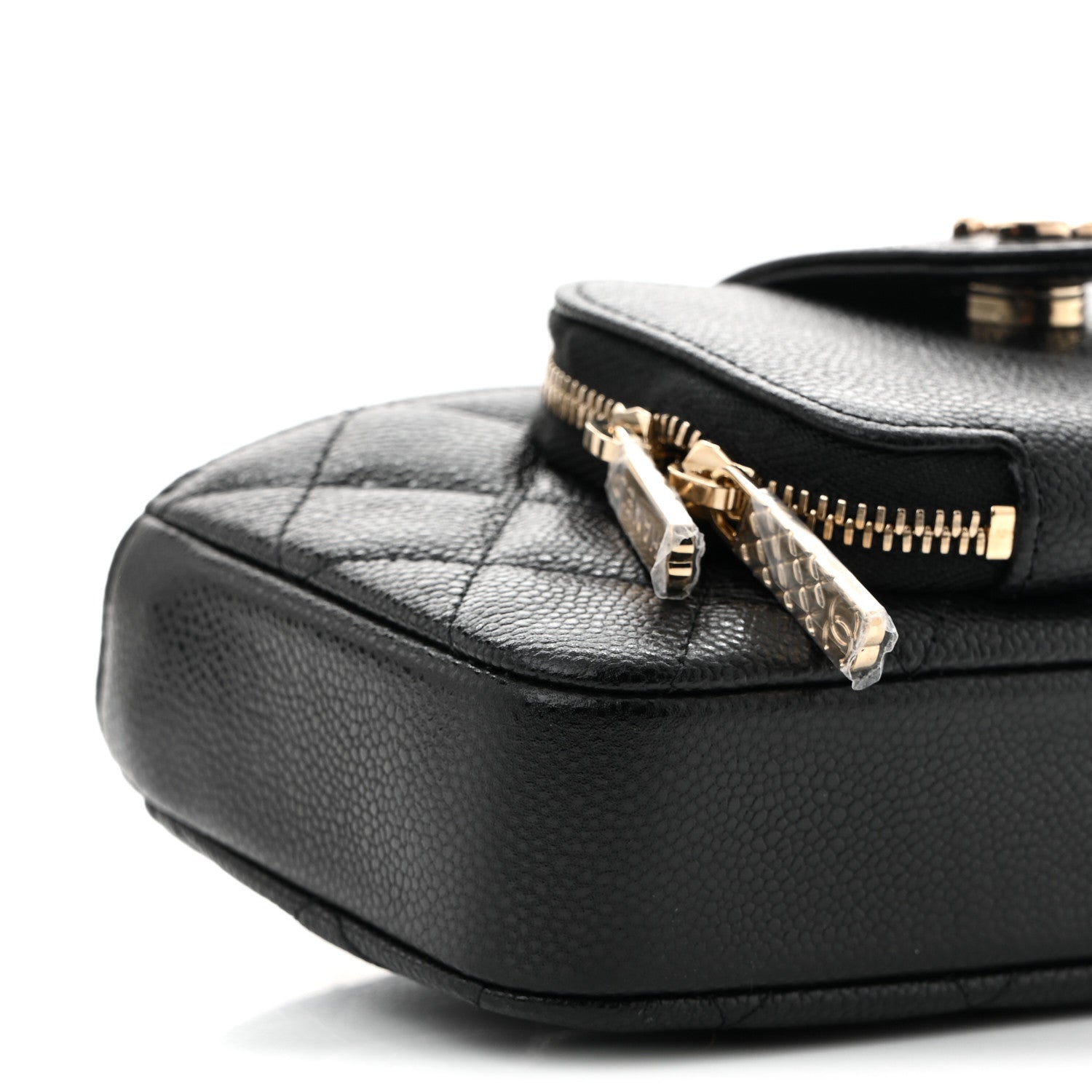 Chanel Caviar Quilted Business Affinity Phone Holder With Chain Black 10 of 11