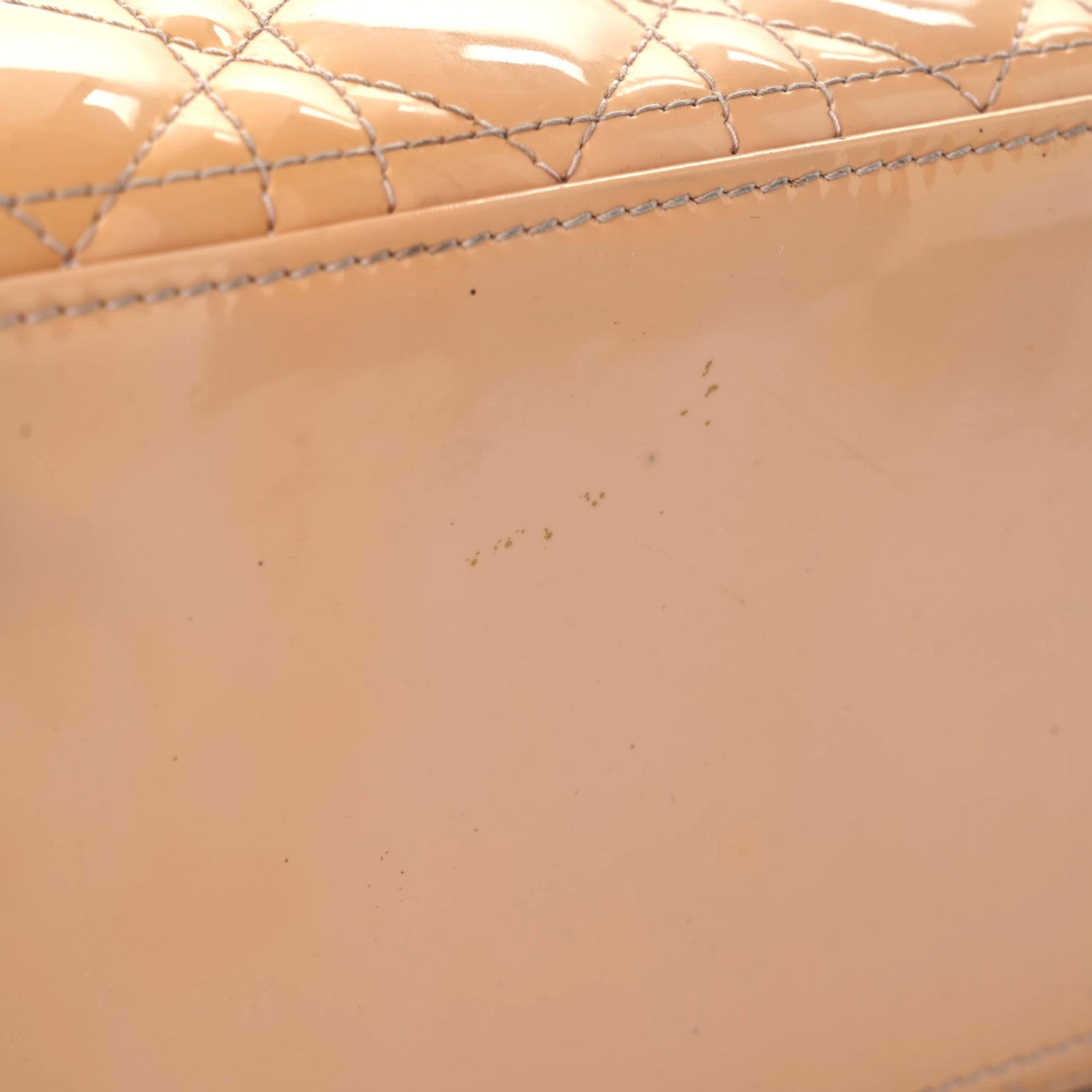 Christian Dior Patent Cannage Medium Lady Dior Beige 10 of 20